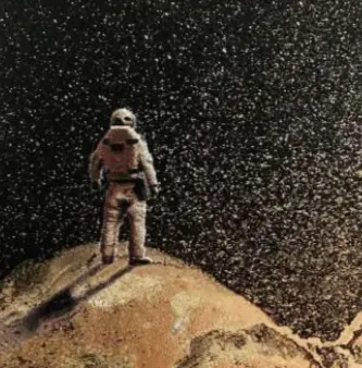 Star Maxence Dore art Moon Space espace planet