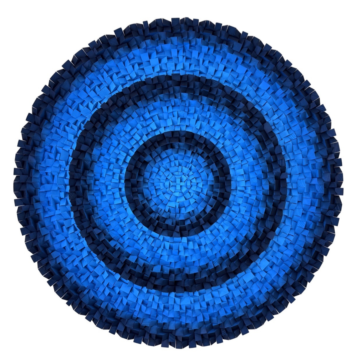 Sylvain Piget sculpture Paris art contemporain design bois tableau bleu relief 3D prix cote