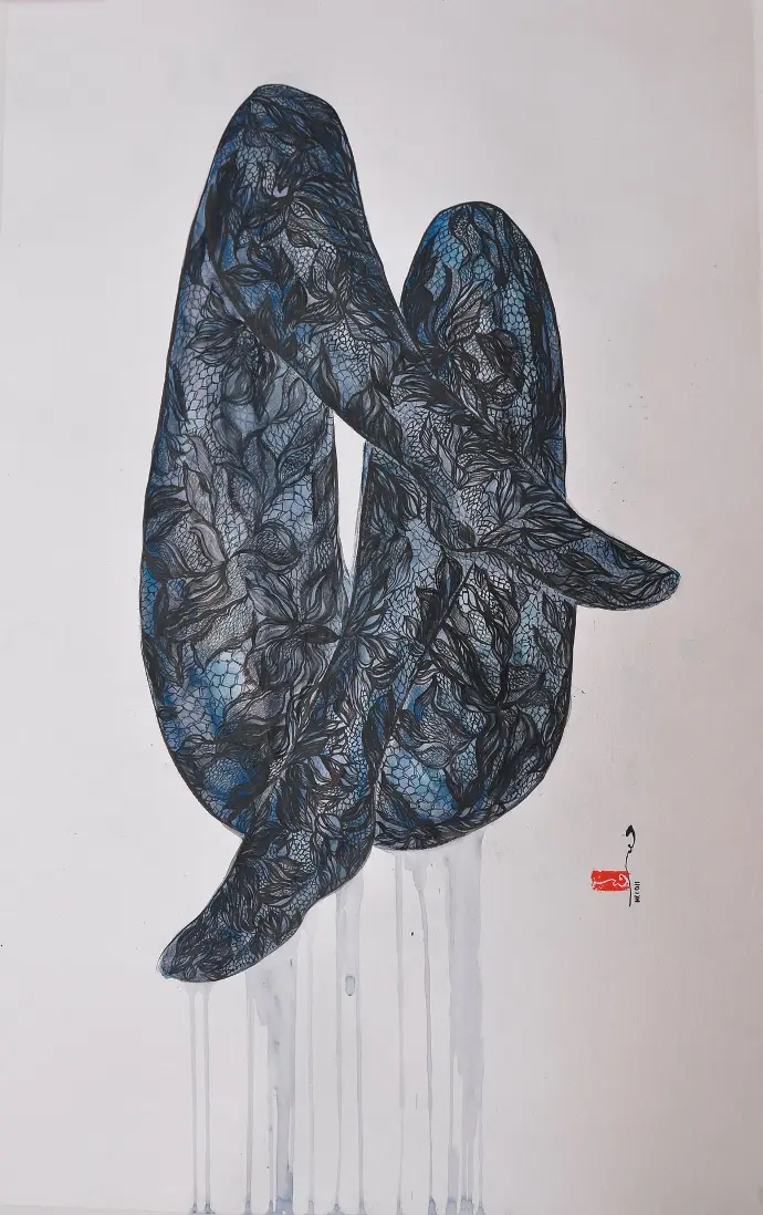 Hong wai dentelle paris déssin lingerie fine art